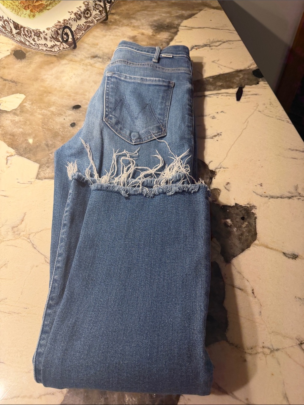 MOTHER Hustler Ankle Fray Denim